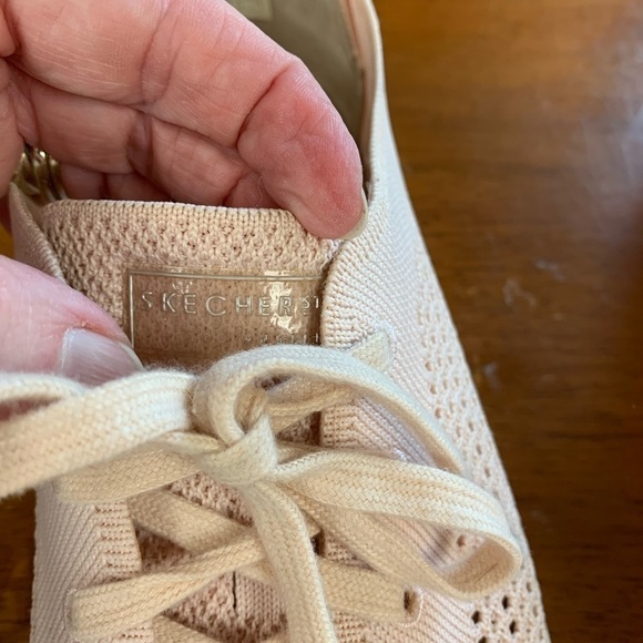 COPY - Skechers street fashion lace up sneakers blush pink textile upper size8 - Picture 9 of 9